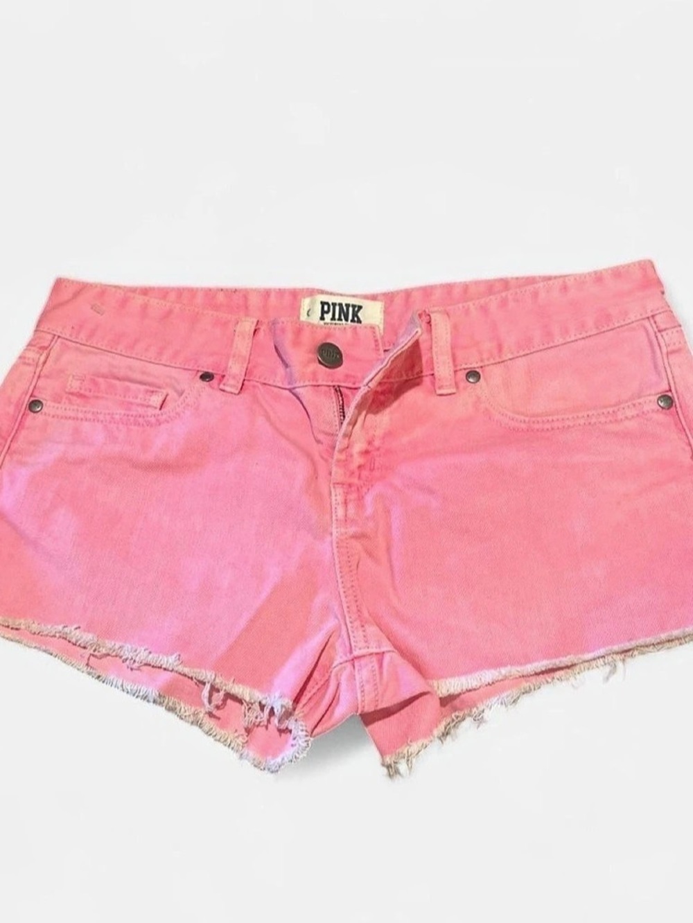 Y2K PINK Denim Cutoff Jean Shorts in Size 2